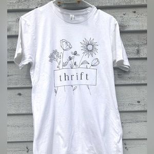 "Thrift" T-shirt Next Level Apparel with Flowers